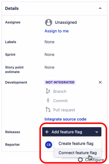 Add feature flag field in Jira